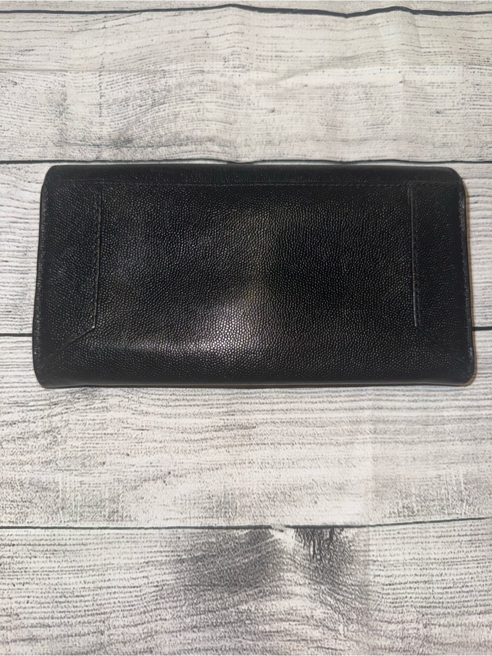 Henri Bendel Black Leather Envelope Wallet - Black - Picture 5 of 7